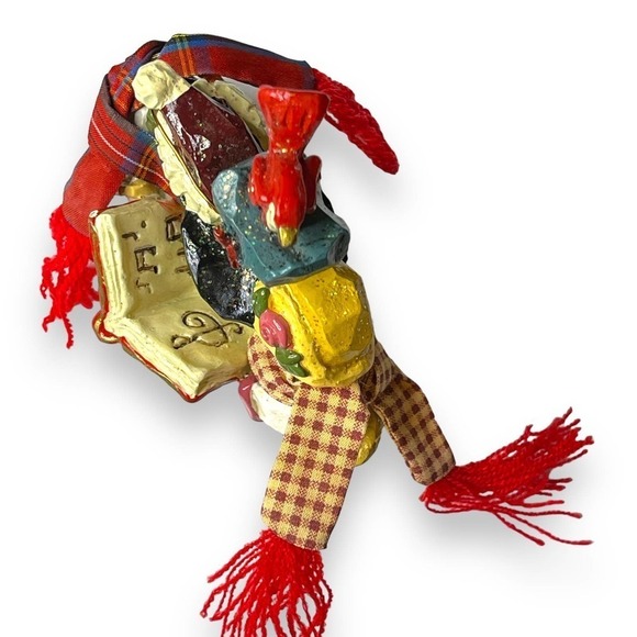 Kurt Adler Snowtown Figurine Snowfolk Loving Couple & Kid Snowmen - Picture 9 of 13